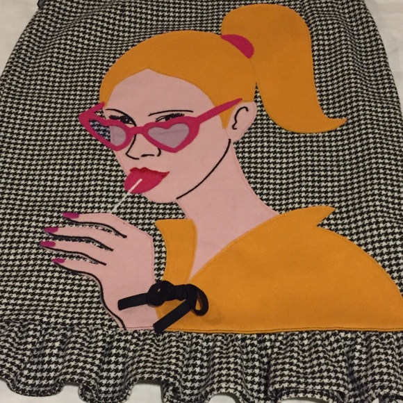 SOLD Rare Vintage Moschino Jeans Skirt ruffle - Picture 3 of 8